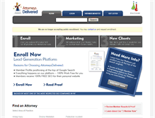 Tablet Screenshot of lawyers.attorneysdelivered.com